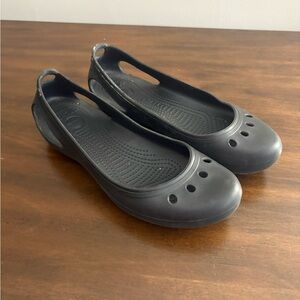 Crocs Women’s Size 10 Black Mary Jane Slip On Shoe Sandals